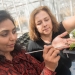 Navneet Kaur (left), assistant professor and Extension entomologist, and Silvia Rondon, director of the Oregon IPM Center, are conducting research to identify chlorpyrifos alternatives for controlling pests in Oregon crops.